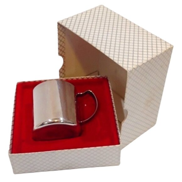 Vintage Plato Silver Plated Baby Christening  Cup in Original Box - Picture 2 of 8